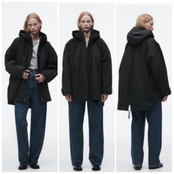 Zara Jackets & Blazers - Zara Asymmetric Oversized Parka
